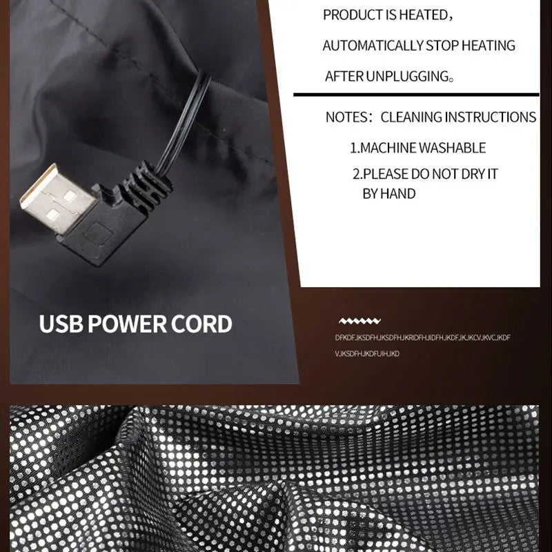 🔥 ThermoHeat™ 9-Zone Heated Vest – USB-Powered Heated Vest for Men & Women