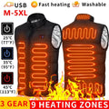 🔥 ThermoHeat™ 9-Zone Heated Vest – USB-Powered Heated Vest for Men & Women