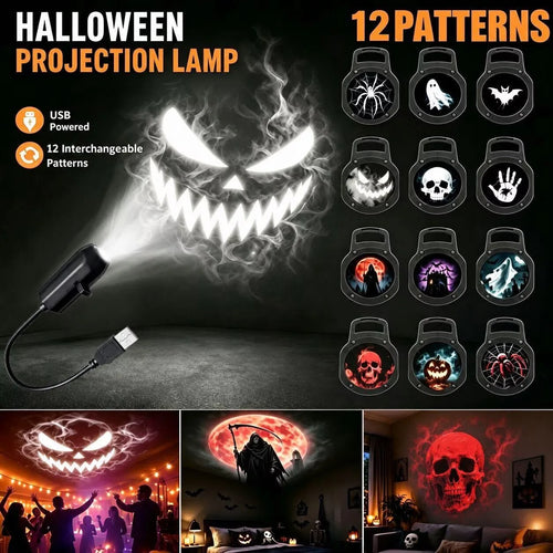 Halloween 3D LED Projector™ – Spooky Light Show for Home & Parties