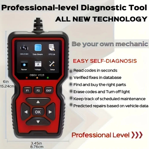 V519 Professional OBD2 Car Diagnostic Scanner