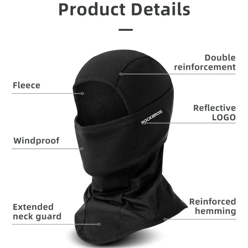 Cagoule thermique hiver – Coupe-vent et respirante