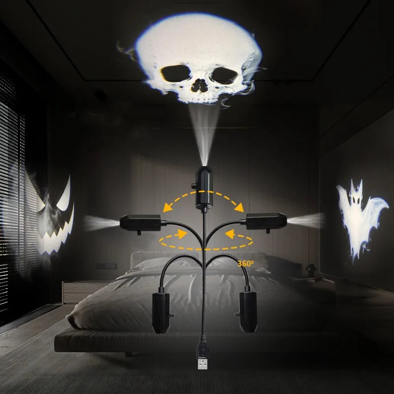 Halloween 3D LED Projector™ – Spooky Light Show for Home & Parties